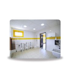 Miroir de collectivité Incassable sans cadre