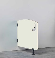 Séparateur WC Maternelle avec Forme Lune Blanc