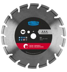 Disque diamant 300 béton vieux - sciage de sol