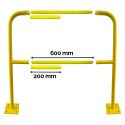 Photo : Barrière de sécurité industrielle modulable D.40 mm Lisse mâle-femelle | 200 mm