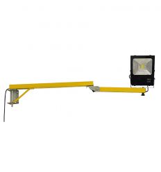 Projecteur de quai à LED 50W avec bras articulé jaune