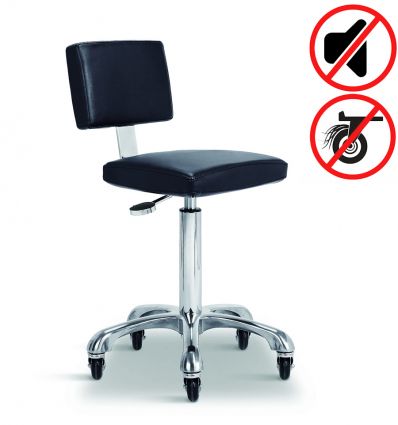 Tabouret Coiffeur Avec Dossier Noir