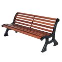 Photo : Banc extérieur collectivité en bois exotique et fonte 10 lames