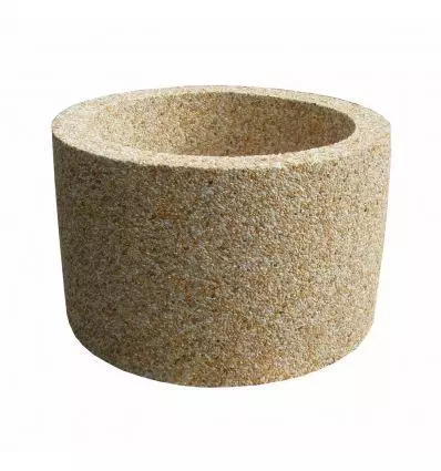 Jardinière en béton ronde