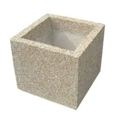 Jardinière en béton carrée