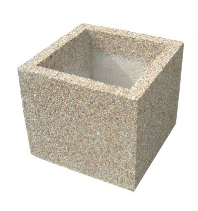 Jardinière en béton carrée