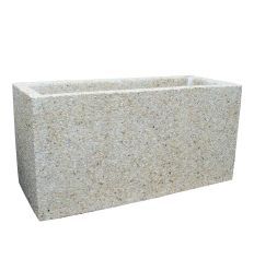 Jardinière en béton rectangulaire