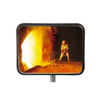 Miroir de sécurité industriel en inox