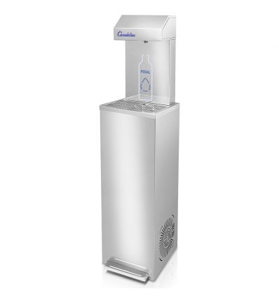 Fontaine à eau restauration collective professionnelle 1 bouteille pédale