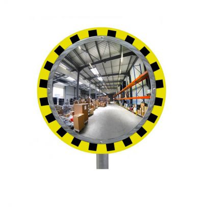 Miroir industrie jaune et noir - Vision 90° à 180°