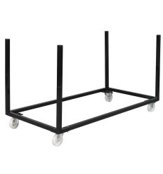 Chariot pour table pliante en PEHD et tables brasserie