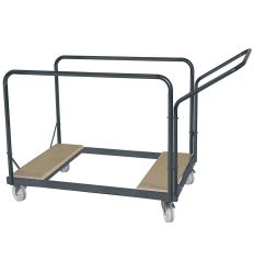 Chariot pour table ronde pliante