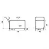 Chariot pour table ronde pliante