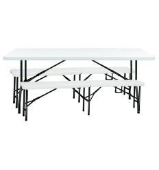 table et banc pliable