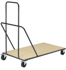 Chariot pour table pliante professionnelle rectangulaire en mélaminé