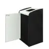 Ouverture frontale corbeille tri sélectif 80 litres