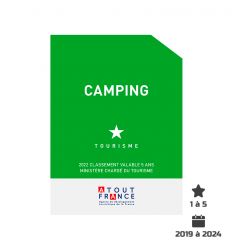 Panonceau classement camping tourisme ou loisirs