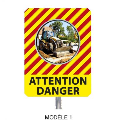 Miroir de chantier attention danger