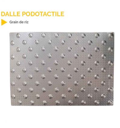 Bande podotactile en Aluminium larmé