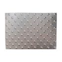 Photo : Bande Podotactile Aluminium en Grain de riz 600 x 412 mm