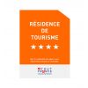 Panonceau résidence de tourisme 4 étoiles