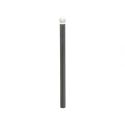 Photo : Potelet boule PMR avec ou sans platine (conforme loi handicap) Gris anthracite RAL 7016 - 76 mm - À sceller