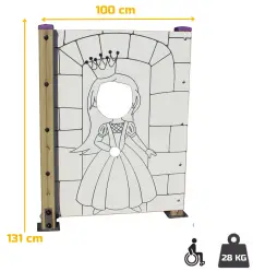 Dimension du panneau ludique princesse