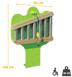 Dimensions du panneau ludique cactus musical