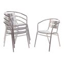 Photo : Chaise bistrot alu empilable Design 1