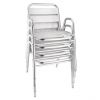 chaise style bistrot en aluminium