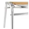 Detail de la chaise aluminium