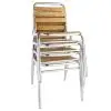 Chaises bistrot alu empilé