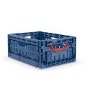 Photo : Bac pliant ajouré norme Europe 15L - L. 400 x l. 300 x h. 170 mm - Bleu