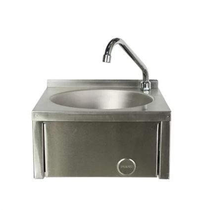 Lave main inox Commande Fémorale cuve ronde sans dosseret