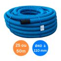 Photo : Gaine TPC bleu 40 mm - 25 m