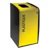 Poubelle de tri sélectif 80 litres avec sticker plastique