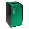 Poubelle de tri sélectif 80 litres avec sticker verre