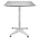 Photo : Table bistrot carrée aluminium extérieur Design 1
