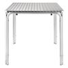 Table bistrot aluminium carrée 