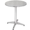 table ronde bistrot aluminium style industriel