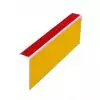Nez de marche à coller antidérapant rouge et contremarche jaune