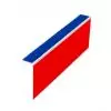 Nez de marche antidérapant bleu avec contremarche rouge