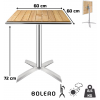 table de bistrot en aluminium design 2 schéma