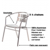 Avantage des chaises bolero en aluminium