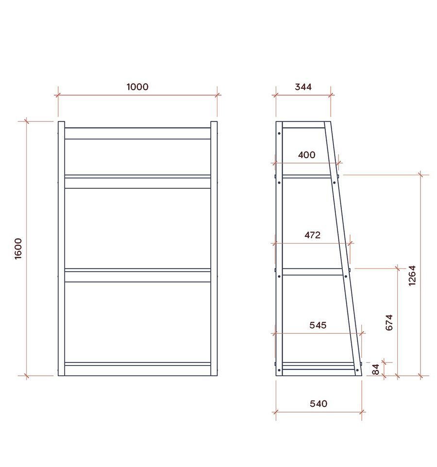 Présentoir En échelle Pour Tapis Et Couvertures HORZE - Rangement Mural Pour Sellerie, Couvertures Et Décorations