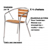 Avantage de la chaise bistrot alu design 1 bois chêne