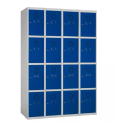 VESTIAIRE CASIER CONSIGNE MULTICASES - 4 x 16 casiers - RAL 5023
