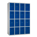 Photo : VESTIAIRE CASIER CONSIGNE MULTICASES - 4 x 16 casiers - RAL 5023