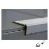 Nez de marche alu antidérapante strié 43 x 20 mm
