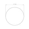 Lot de 10 clous de voirie Acier corten 150 x 120 mm